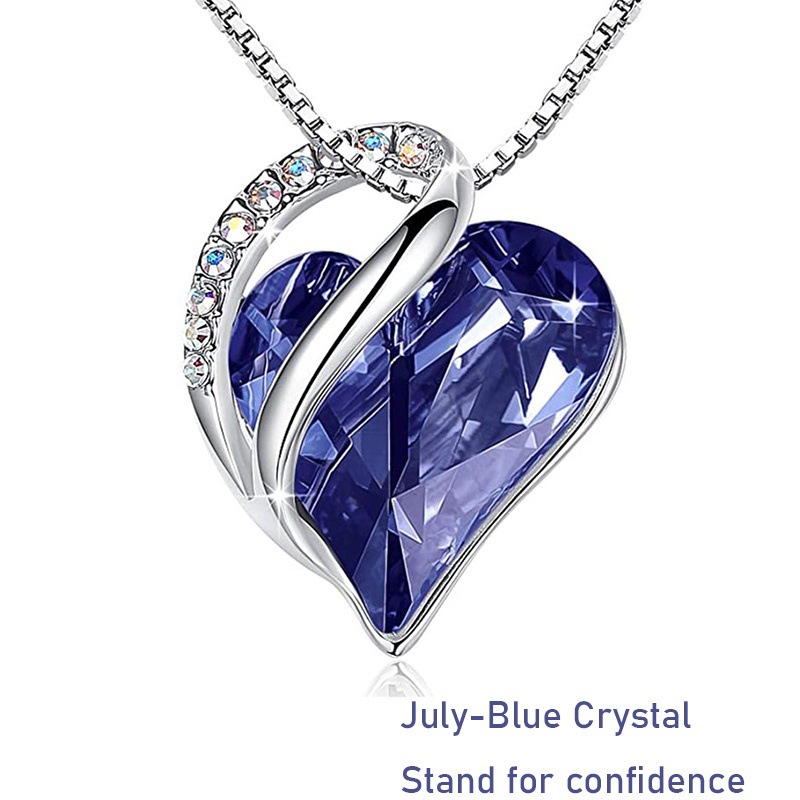 December Birthstone Heart Necklace 💎💖