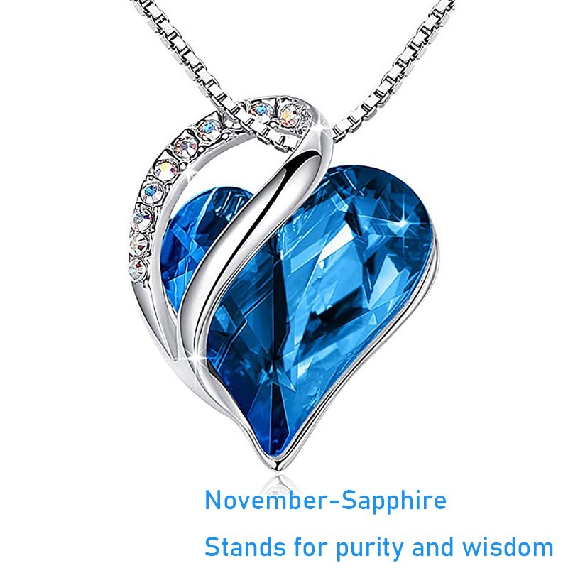 December Birthstone Heart Necklace 💎💖