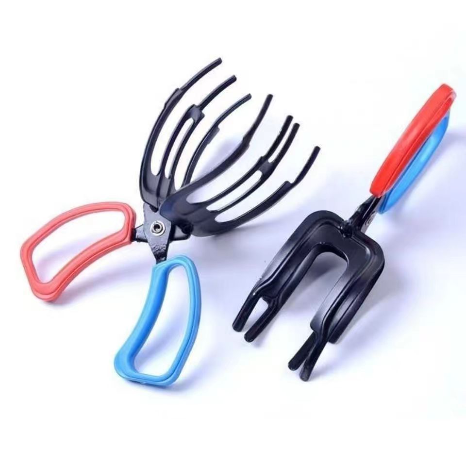 ⭐⭐⭐Metal Fish Gripper – Clean Hand Fish Clamp, 2/3-Prong Fishing Tool for Lure & Catch Control✔️