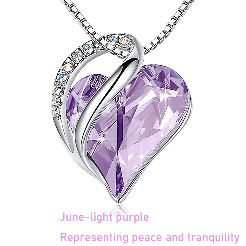 December Birthstone Heart Necklace 💎💖