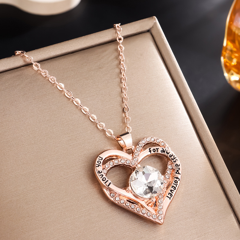 Heart-Shaped "Eternal Heart" Pendant Necklace with 12 Birthstones💞