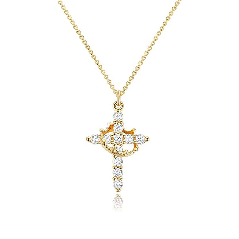 Crystal‑studded Cross✝️