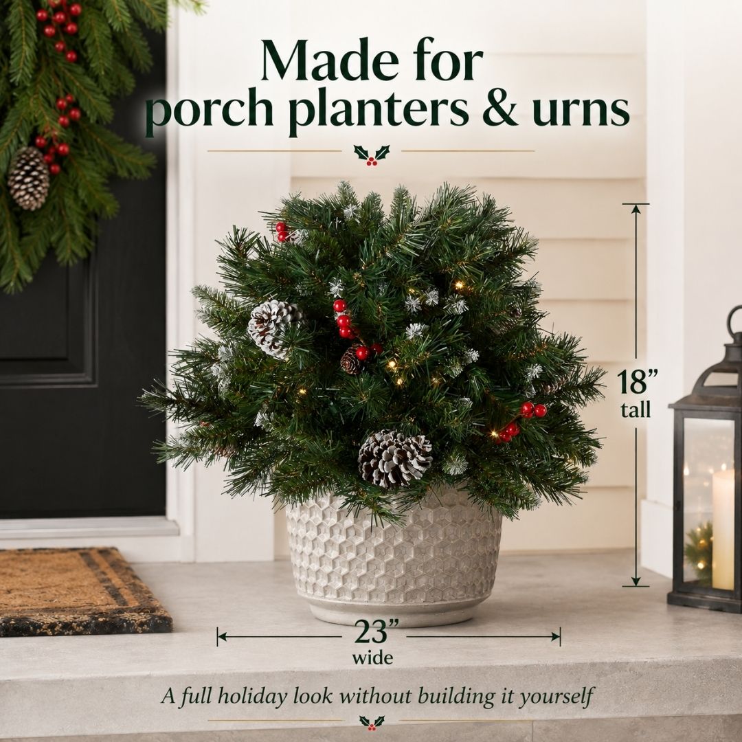 🎄 50% Off!🎄Outdoor Stake Lighted Christmas Artificial Pine Tree for Yard, Porch & Garden
