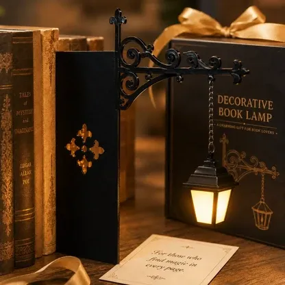 Bookshelf Lantern Light — Cozy Warm Glow Reading Lamp 50% OFF 🔥