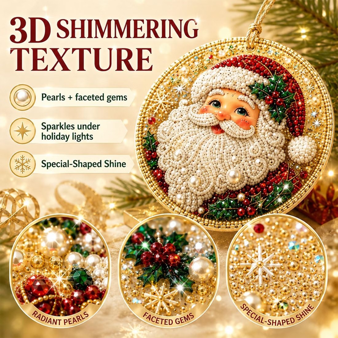 Christmas DIY Diamond Painting Ornaments