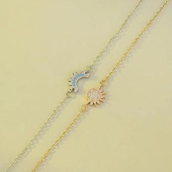Sun & Moon Matching Bracelet Set – Meaningful Friendship & Couple Gift Jewelry