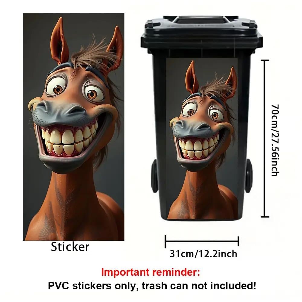 ✨ Colorful Cartoon Trash Can Stickers