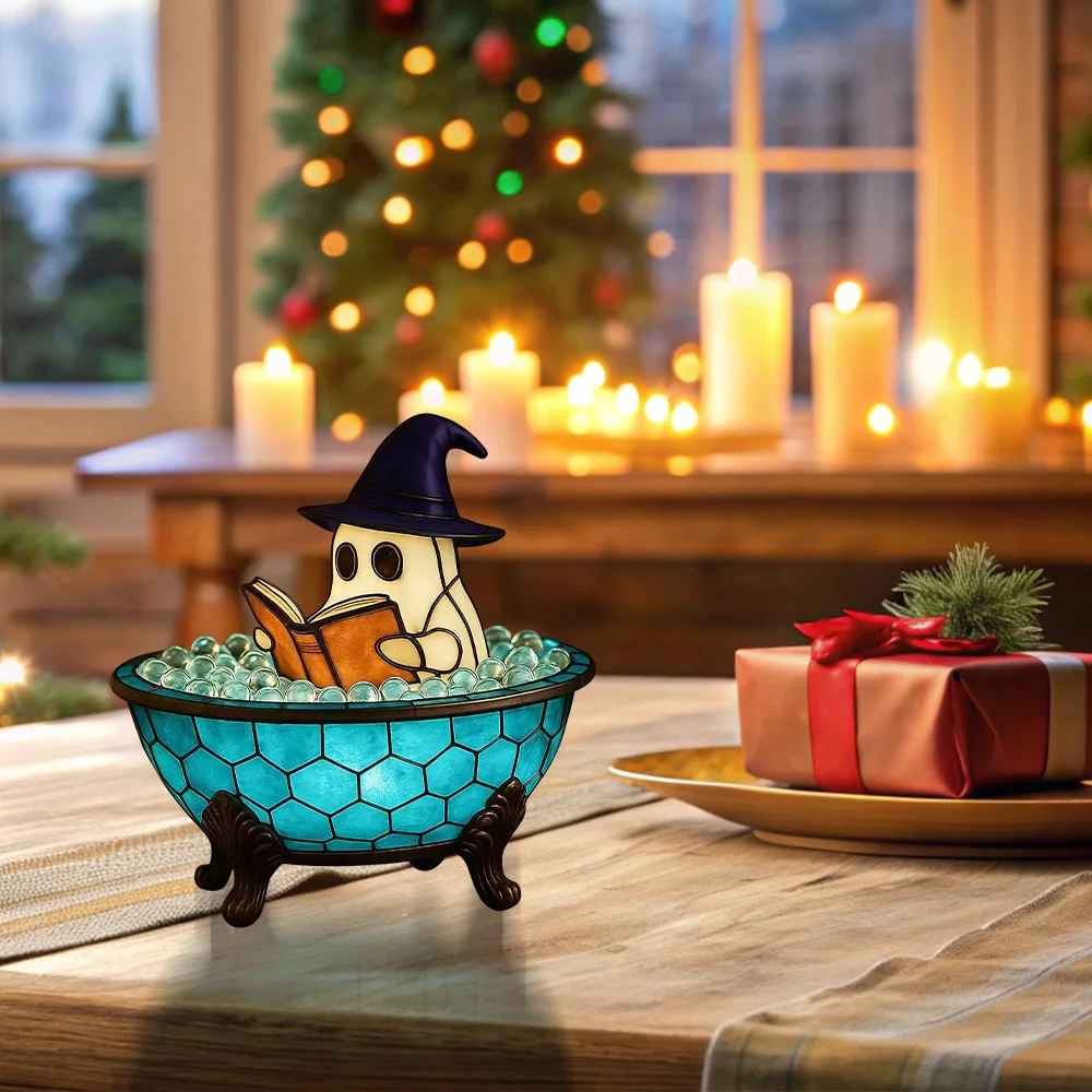 👻 Bubble Boo Lamp | Cute Ghost Bath Lamp with Warm Ambient Glow