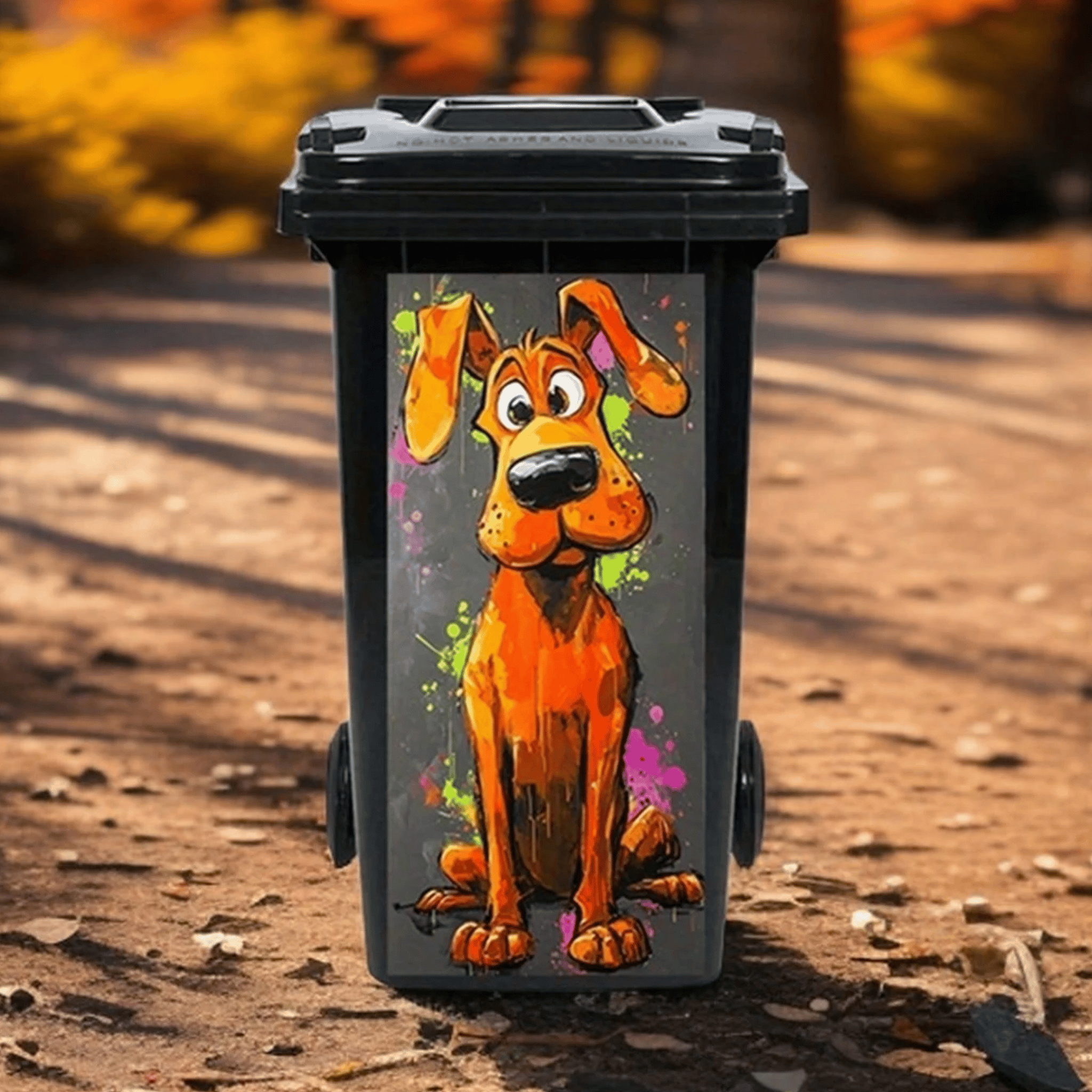 ✨ Colorful Cartoon Trash Can Stickers