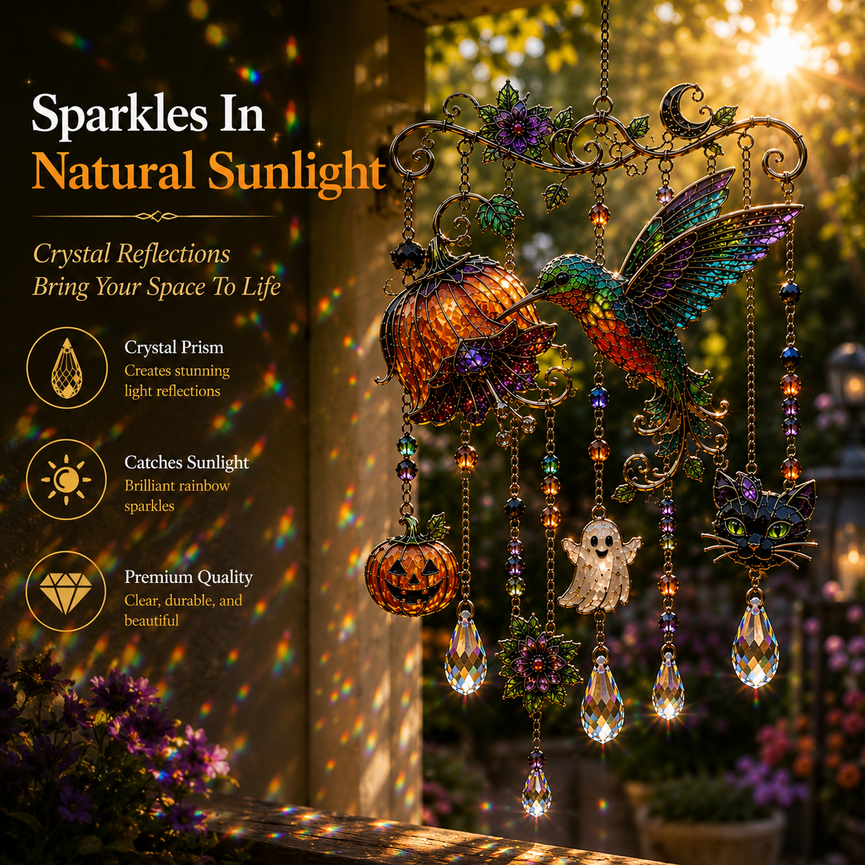 🎃 Halloween Hummingbird Wind Chime