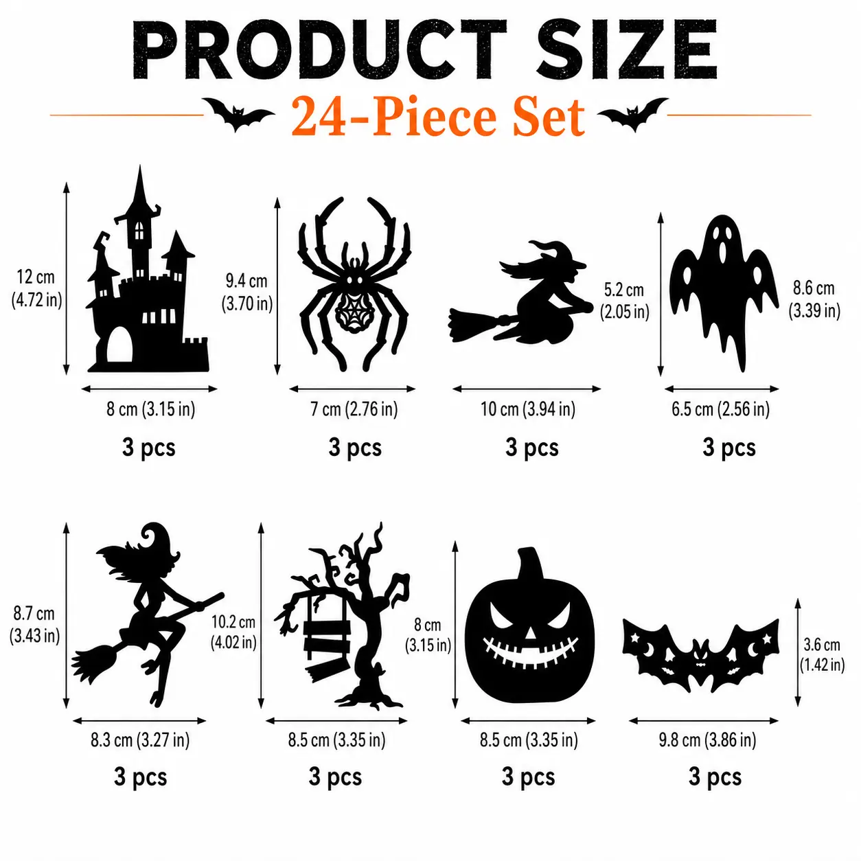 🎃 Halloween LED Glow Silhouette Wall Stickers