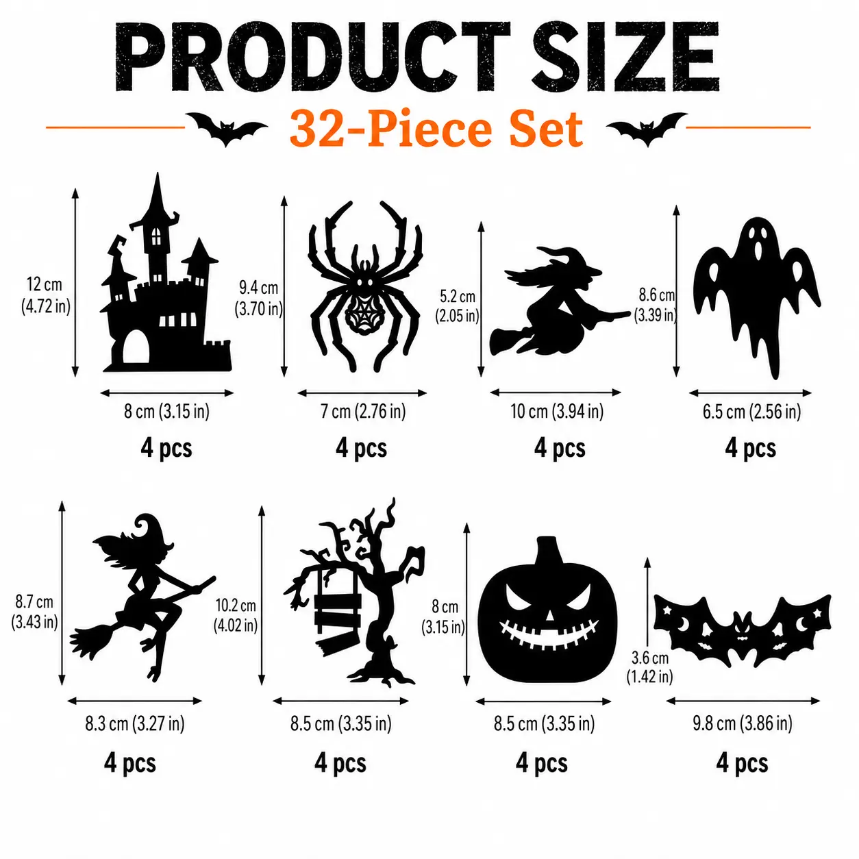 🎃 Halloween LED Glow Silhouette Wall Stickers