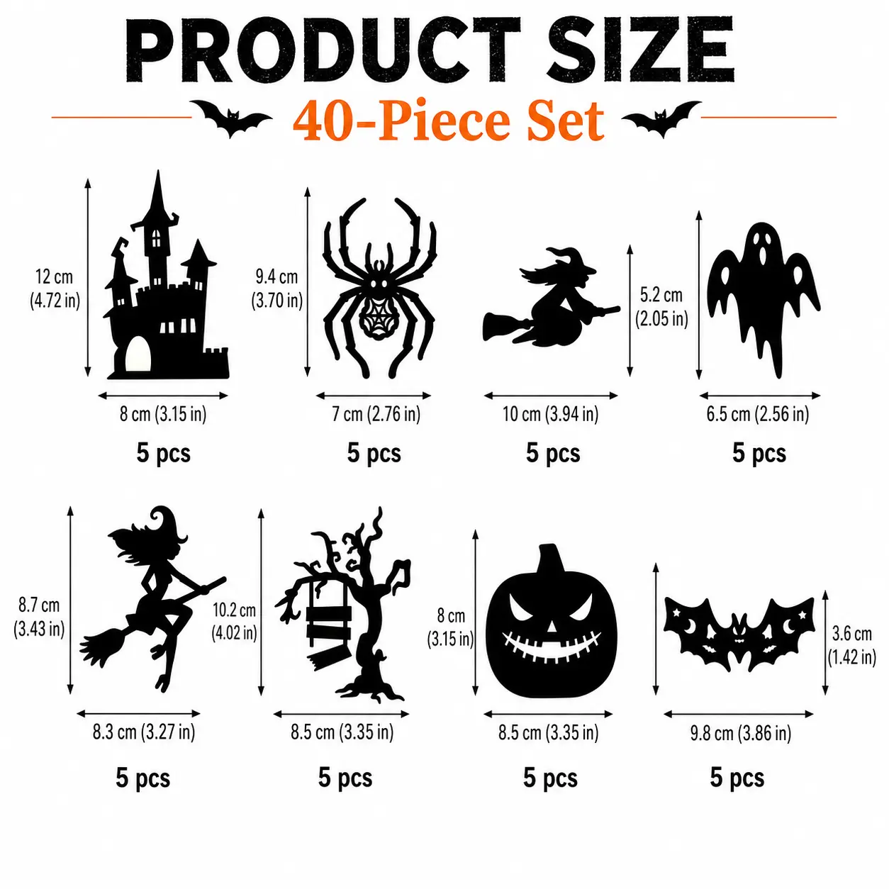 🎃 Halloween LED Glow Silhouette Wall Stickers