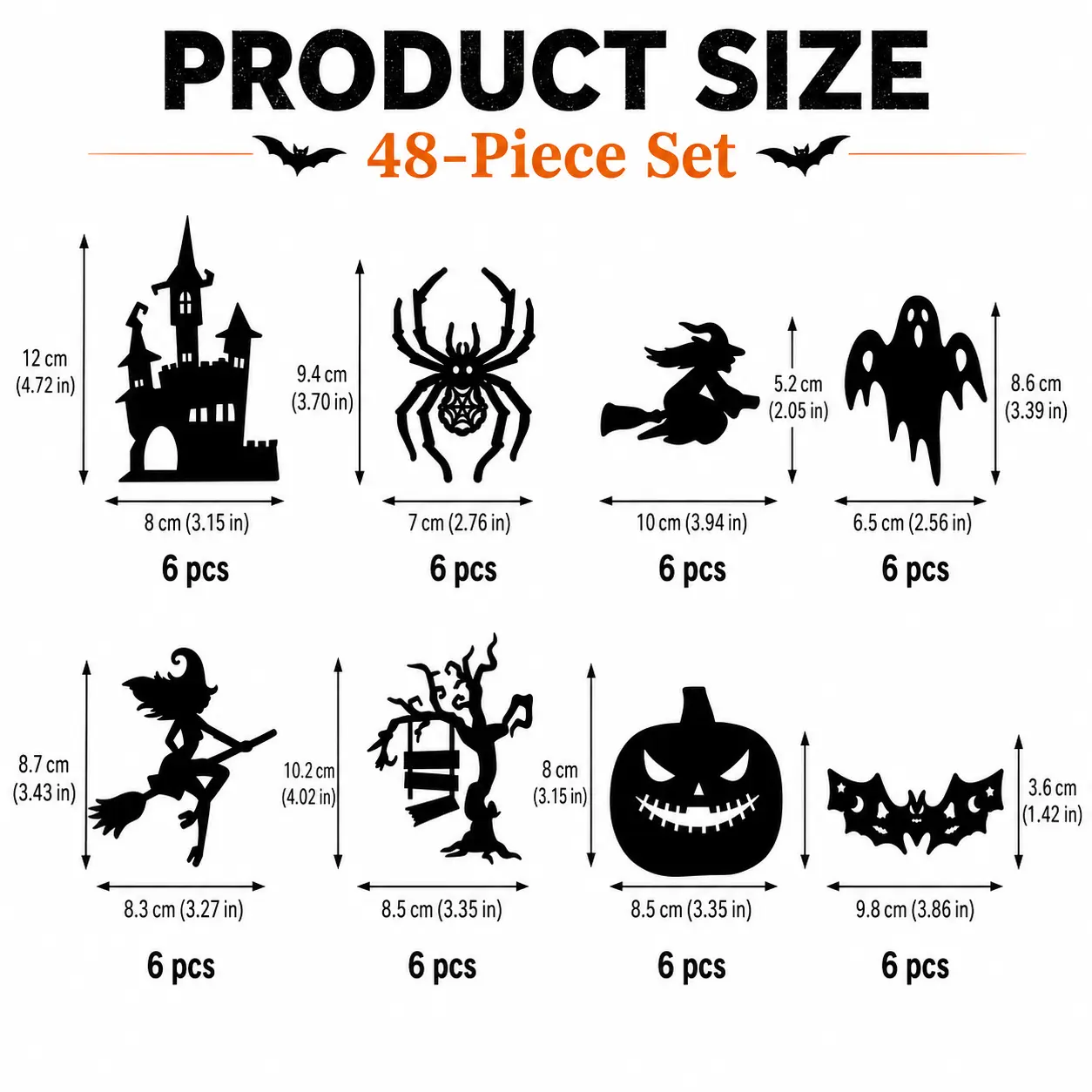 🎃 Halloween LED Glow Silhouette Wall Stickers