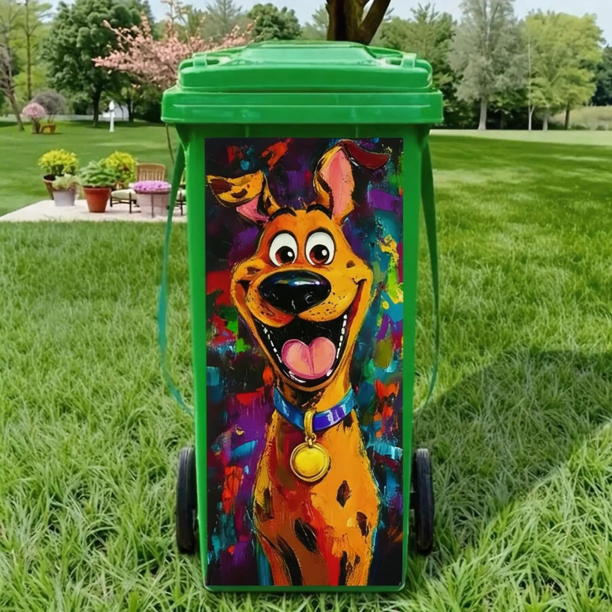 ✨ Colorful Cartoon Trash Can Stickers