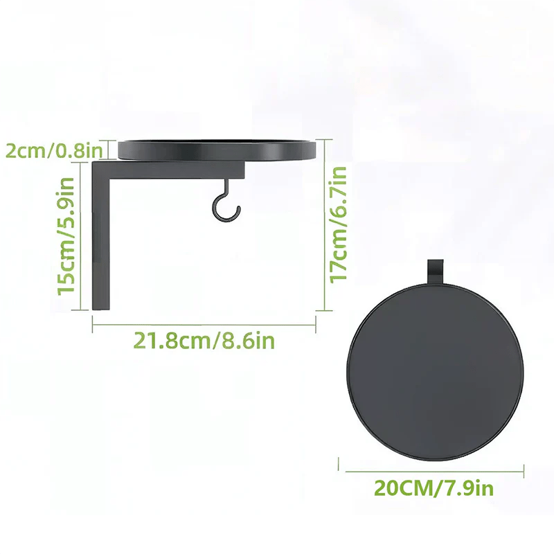 Wall-Mounted Bird Bath with Hanging Hook – Space-Saving Garden Decor 🐦🌿