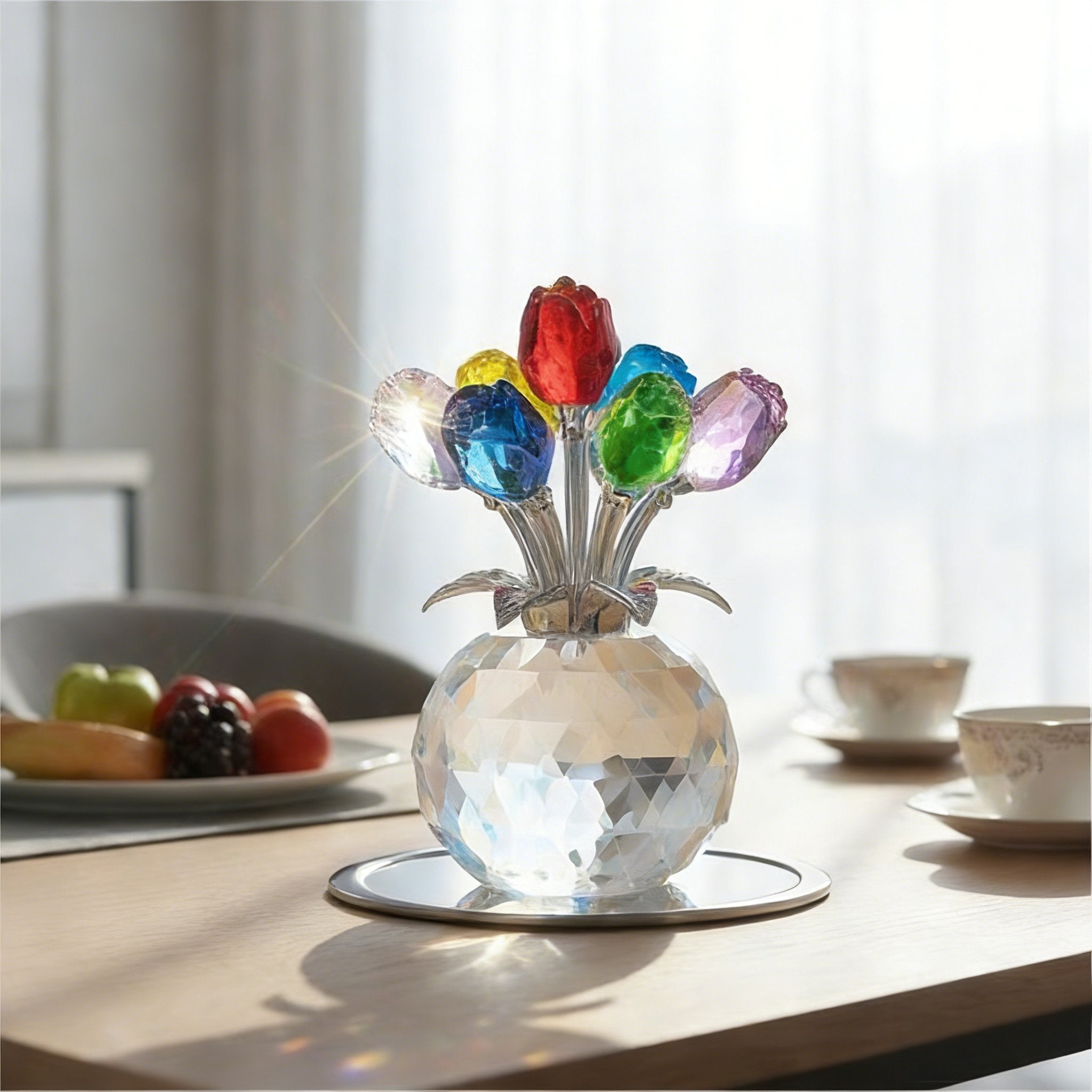 Crystal Rose in Vase – A Timeless Keepsake