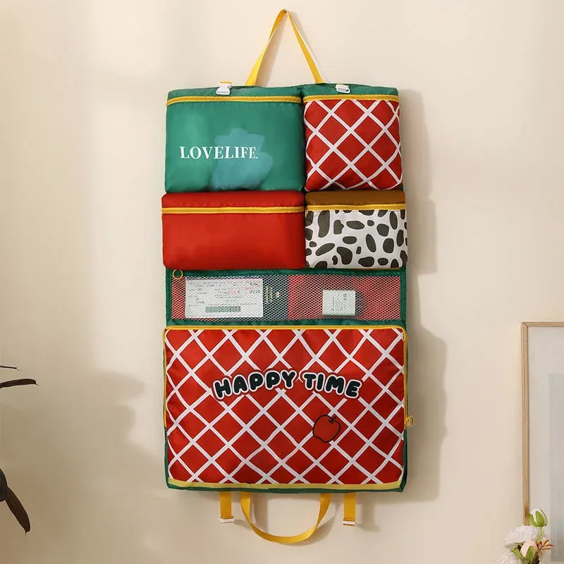 ✈️ Foldable Hanging Travel Organizer Bag – Keep Your Suitcase Neat & Organized