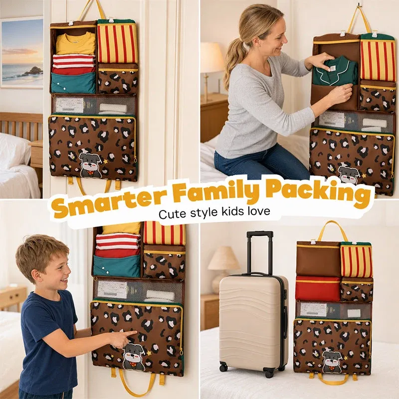 ✈️ Foldable Hanging Travel Organizer Bag – Keep Your Suitcase Neat & Organized