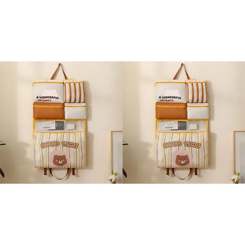 ✈️ Foldable Hanging Travel Organizer Bag – Keep Your Suitcase Neat & Organized