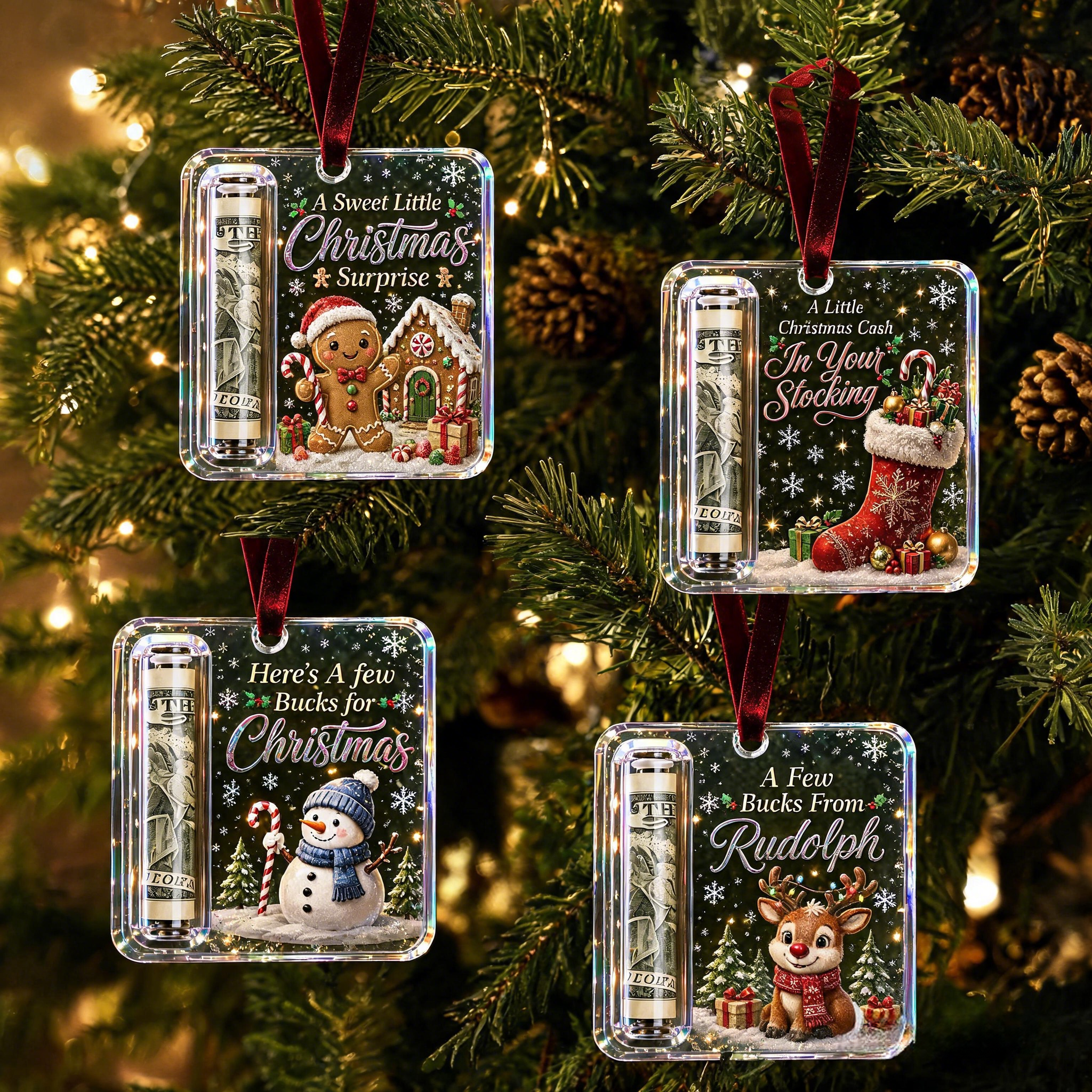 🎄 Christmas Cash Gift Ornament — Turn Cash Into A Christmas Surprise 🎁