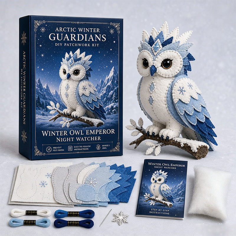 DIY Ice Dragon Felt Sewing Kit – Create Your Own Magical Winter Guardian