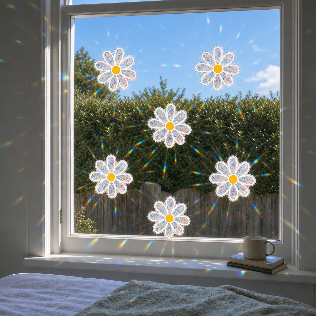 🌈 Rainbow Suncatcher Window Stickers – Daisy Prism