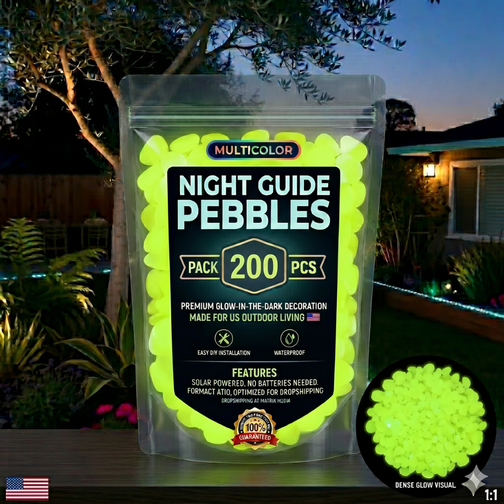 💥Hot selling products💥🌈Colorful Glow-in-the-Dark Garden Stones