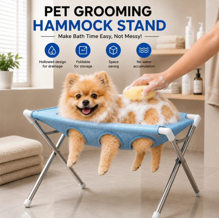 ☀️ Final Summer Sale– 🐾🛁 Foldable Pet Bath Grooming Stand