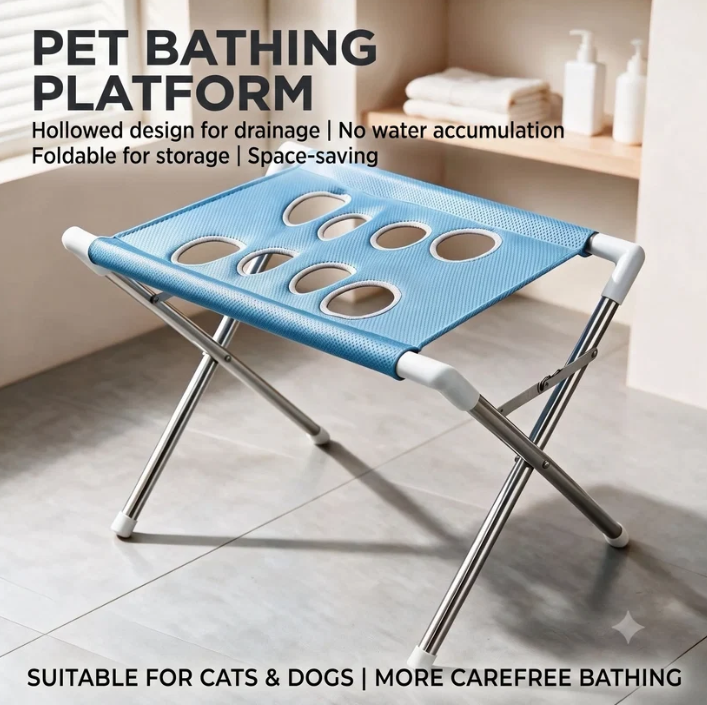 ☀️ Final Summer Sale– 🐾🛁 Foldable Pet Bath Grooming Stand