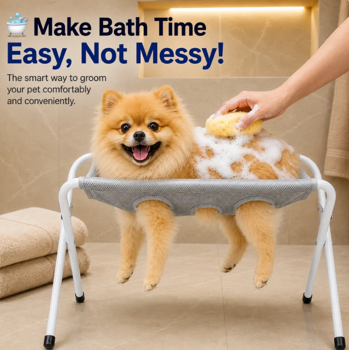 ☀️ Final Summer Sale– 🐾🛁 Foldable Pet Bath Grooming Stand