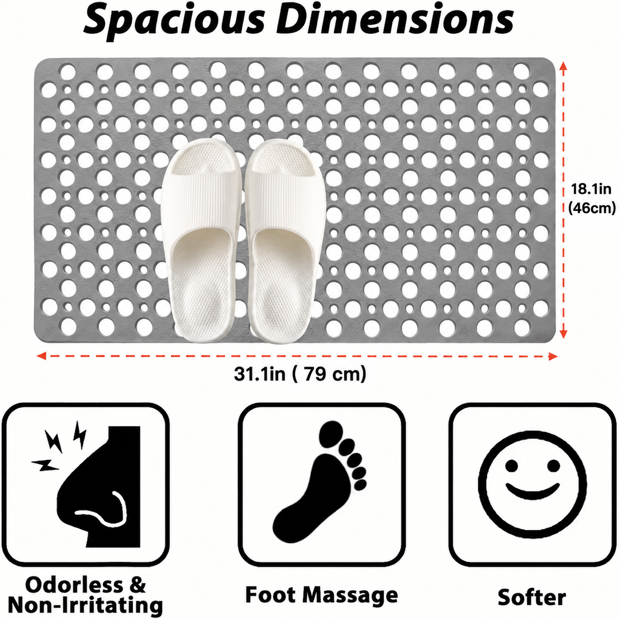 🔥Save 50% This Summer 💧 SafeStep Bathroom Safety Mat - Make Every Shower Feel Safer 🚿