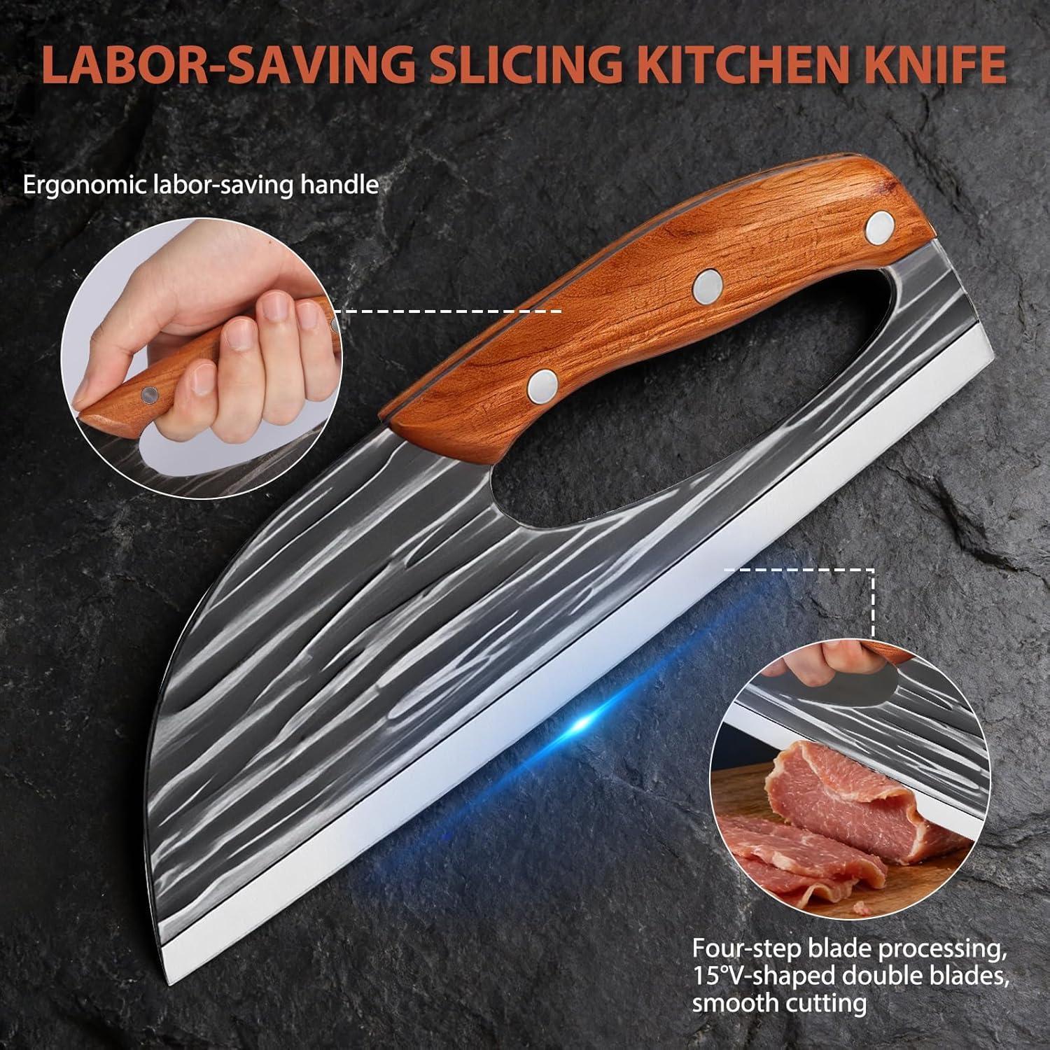 🔪 Hand-Forged Kitchen Knife Set ✨ 🧑‍🍳 Razor-Sharp • Premium Craftsmanship • Durable High-Carbon Steel • Built for Every Kitchen 🍽️