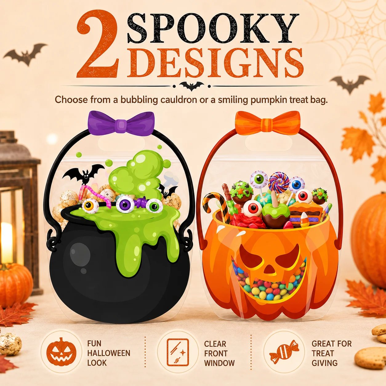 🔥Last Day 70% OFF - 🎃Halloween Plastic Goodie Bags