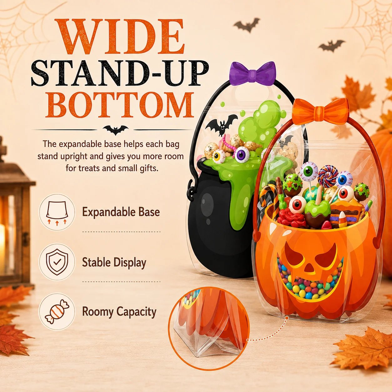 🔥Last Day 70% OFF - 🎃Halloween Plastic Goodie Bags