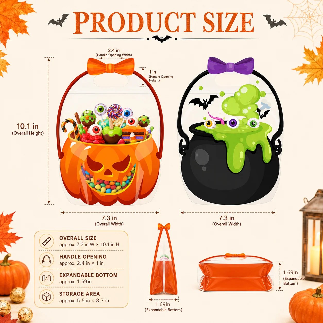 🔥Last Day 70% OFF - 🎃Halloween Plastic Goodie Bags