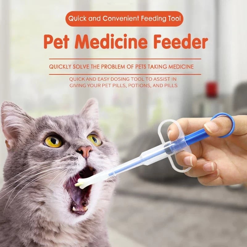 🐾 2-in-1 Pet Pill & Liquid Medicine Feeder for Dogs & Cats 💉