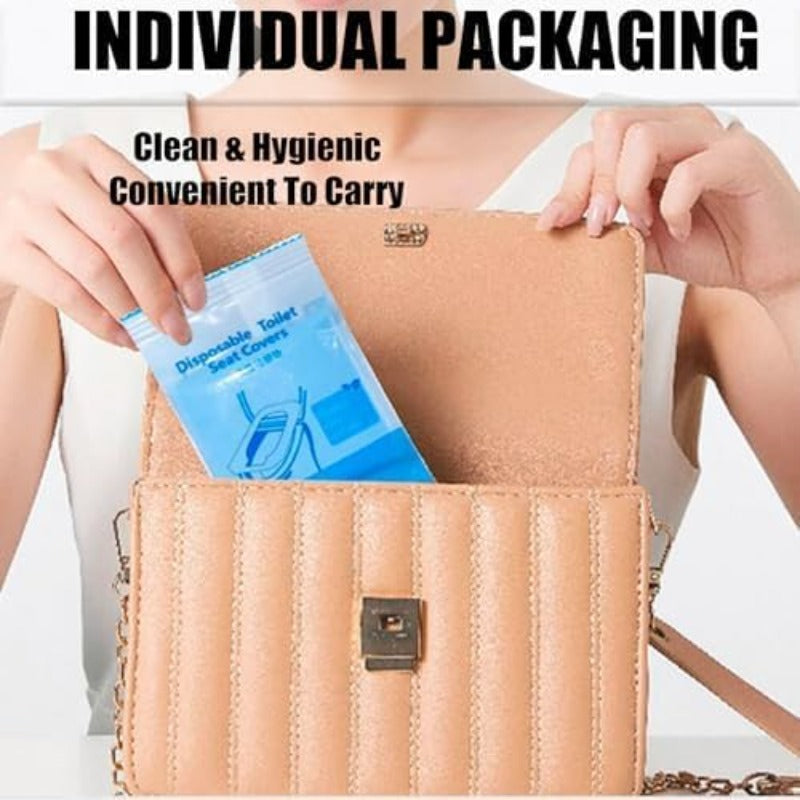 🚽 Non-Slip Disposable Toilet Seat Covers – Hygienic Protection for Home & Travel