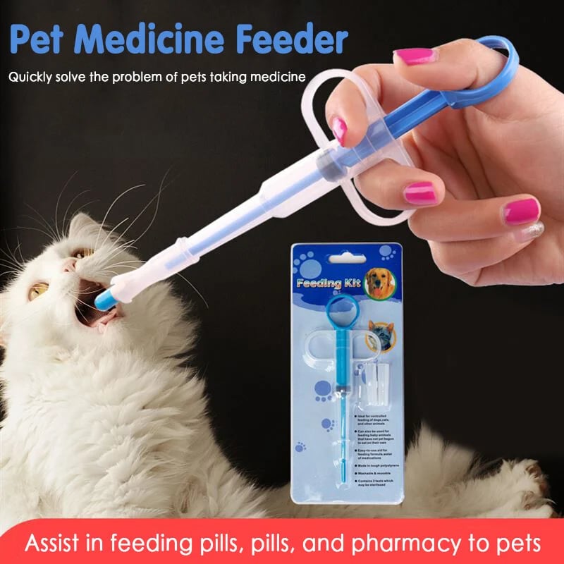 🐾 2-in-1 Pet Pill & Liquid Medicine Feeder for Dogs & Cats 💉