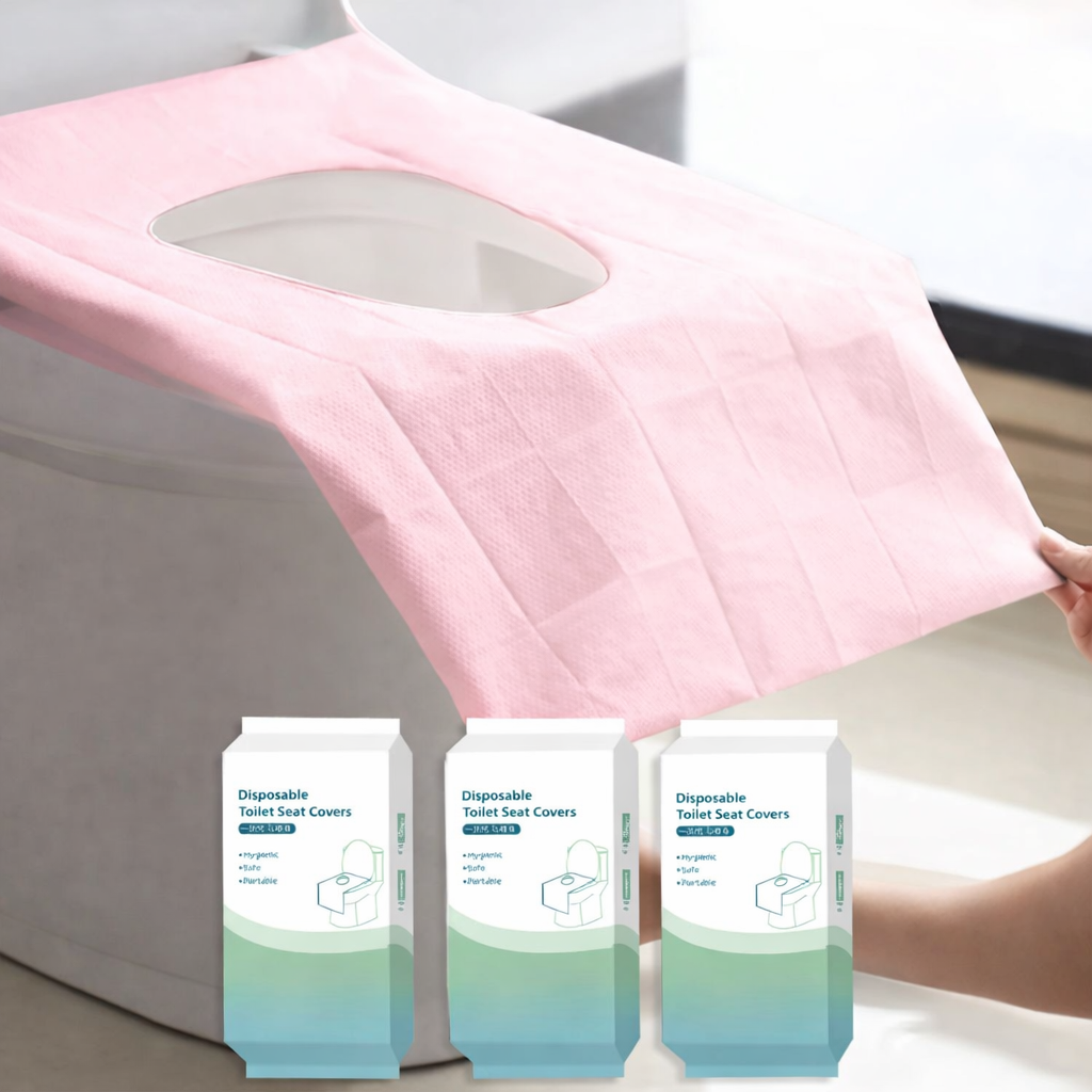 🚽 Non-Slip Disposable Toilet Seat Covers – Hygienic Protection for Home & Travel