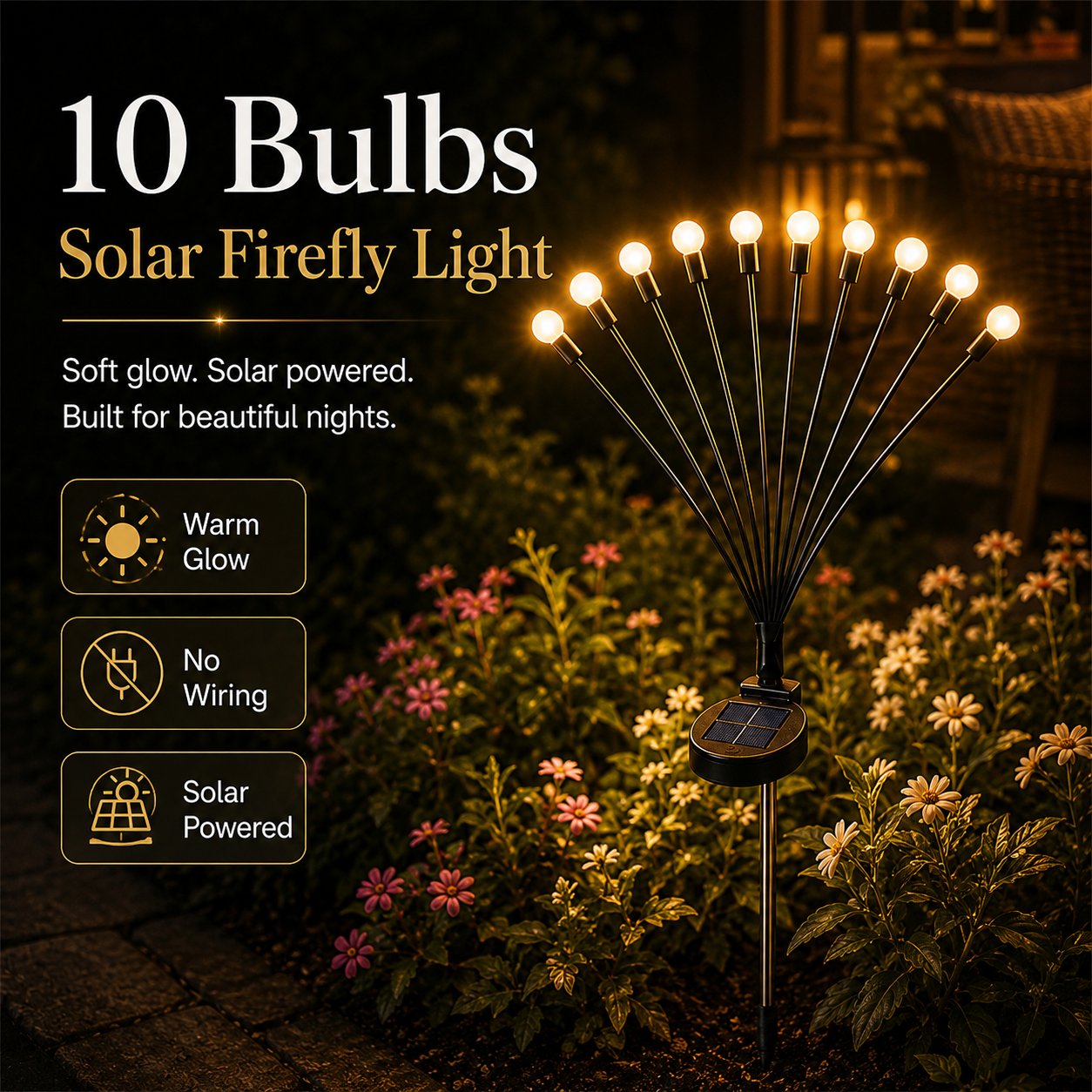✨ Solar Firefly Garden Stake Lights – Outdoor Swaying Yard Décor