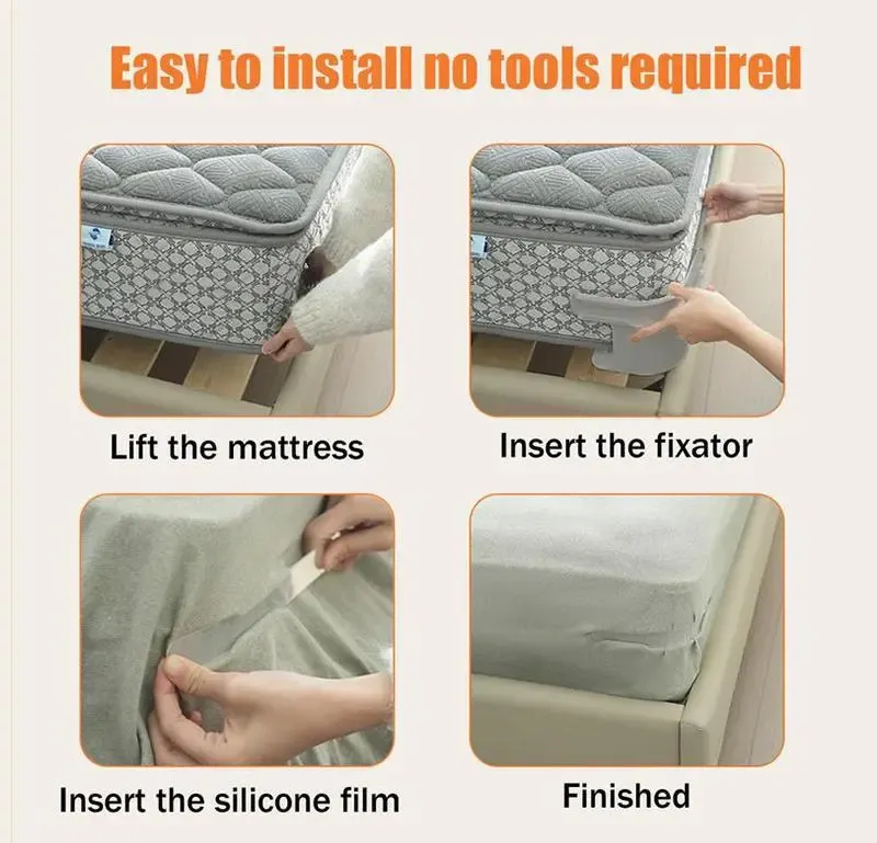 🛏️ 4-Pack Heavy-Duty Bed Sheet Clips – Secure Mattress Corner Holders for a Snug, Stay-Put Fit
