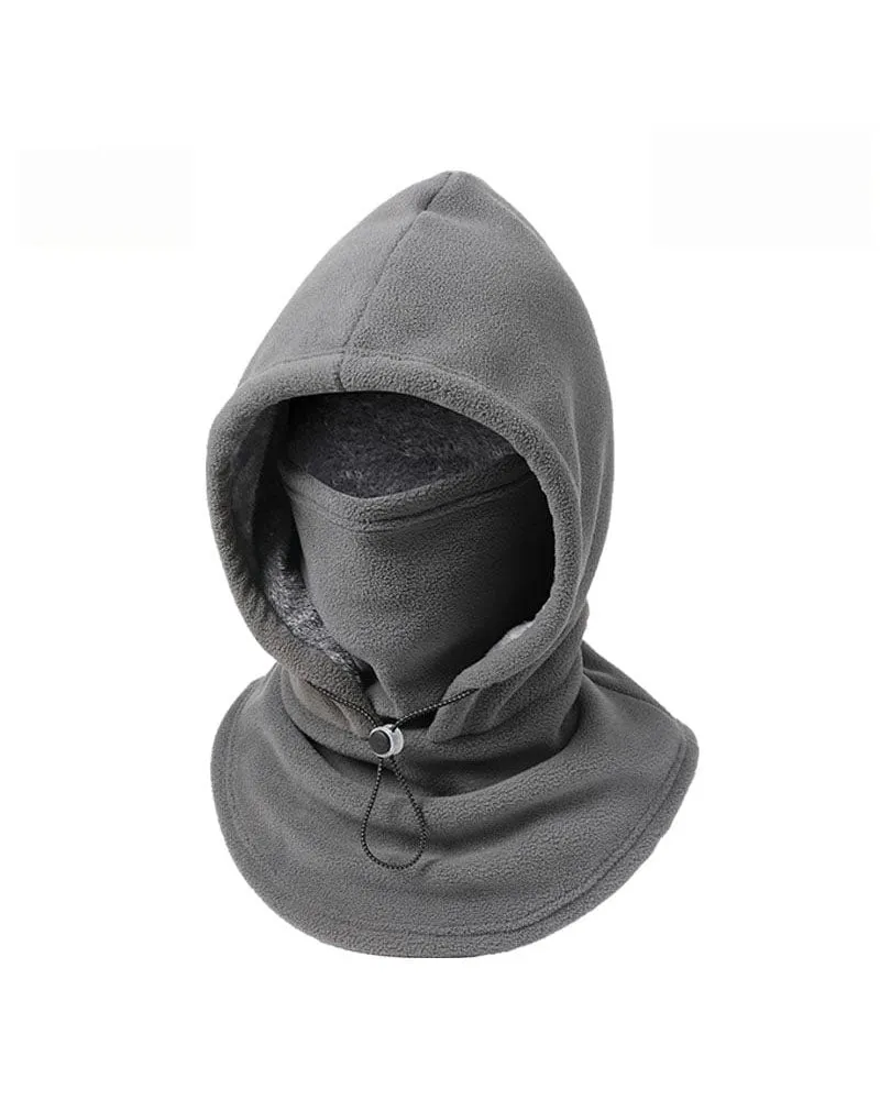 🔥 3-in-1 Fleece Winter Hood – Warm Hat, Face Cover & Neck Gaiter for Cold Weather