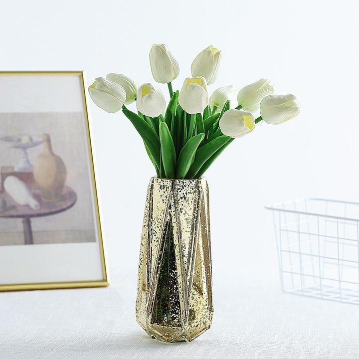 🌷 Real Touch Faux Tulip Bouquet – Lifelike Artificial Tulips for Elegant Home & Garden Décor