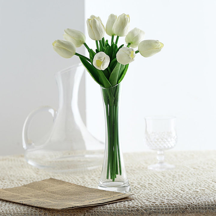 🌷 Real Touch Faux Tulip Bouquet – Lifelike Artificial Tulips for Elegant Home & Garden Décor