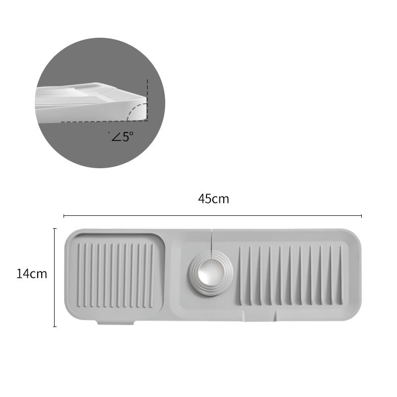 🧼 Silicone Sink Splash Guard & Faucet Mat | Waterproof Kitchen Counter Protector & Water Splash Catcher