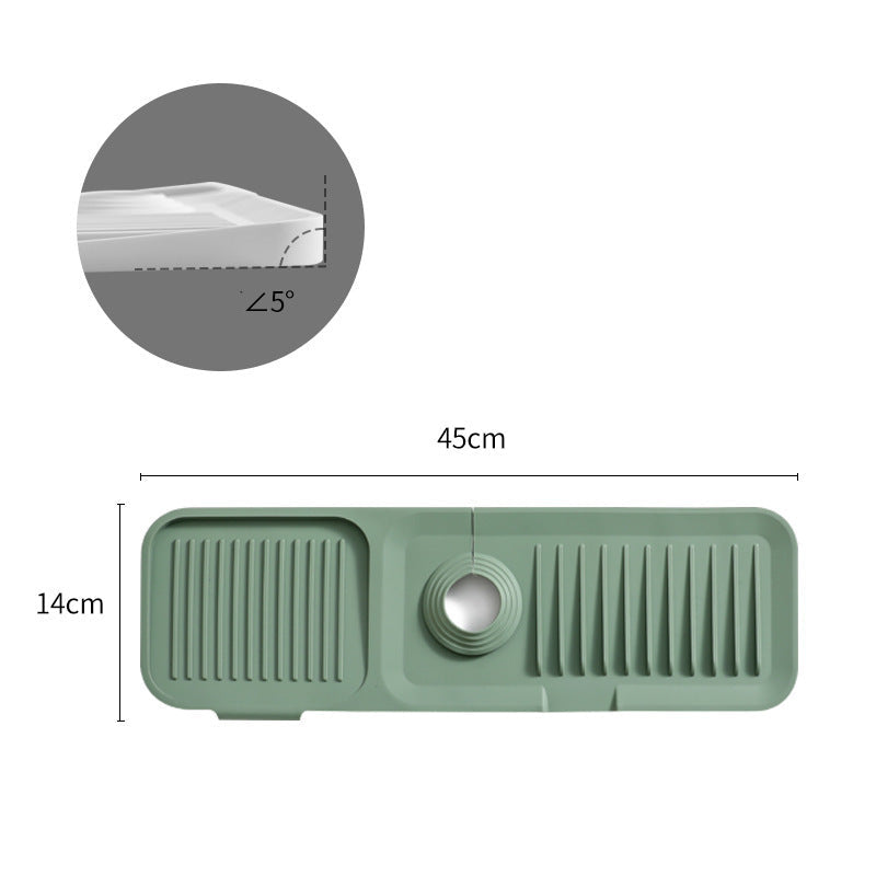 🧼 Silicone Sink Splash Guard & Faucet Mat | Waterproof Kitchen Counter Protector & Water Splash Catcher