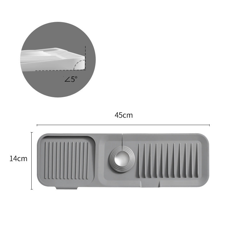 🧼 Silicone Sink Splash Guard & Faucet Mat | Waterproof Kitchen Counter Protector & Water Splash Catcher