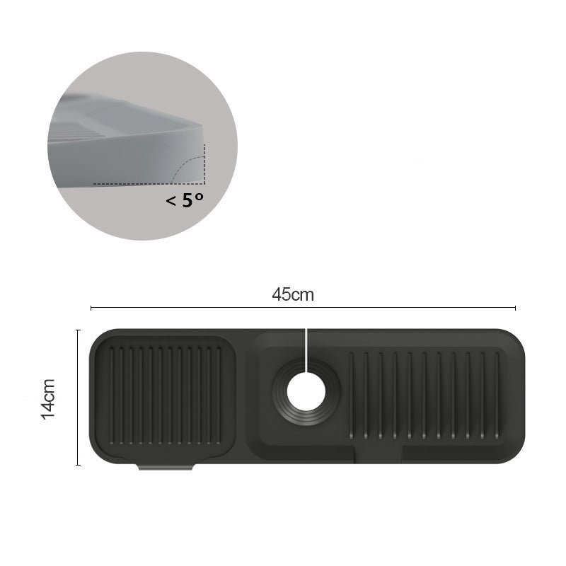 🧼 Silicone Sink Splash Guard & Faucet Mat | Waterproof Kitchen Counter Protector & Water Splash Catcher
