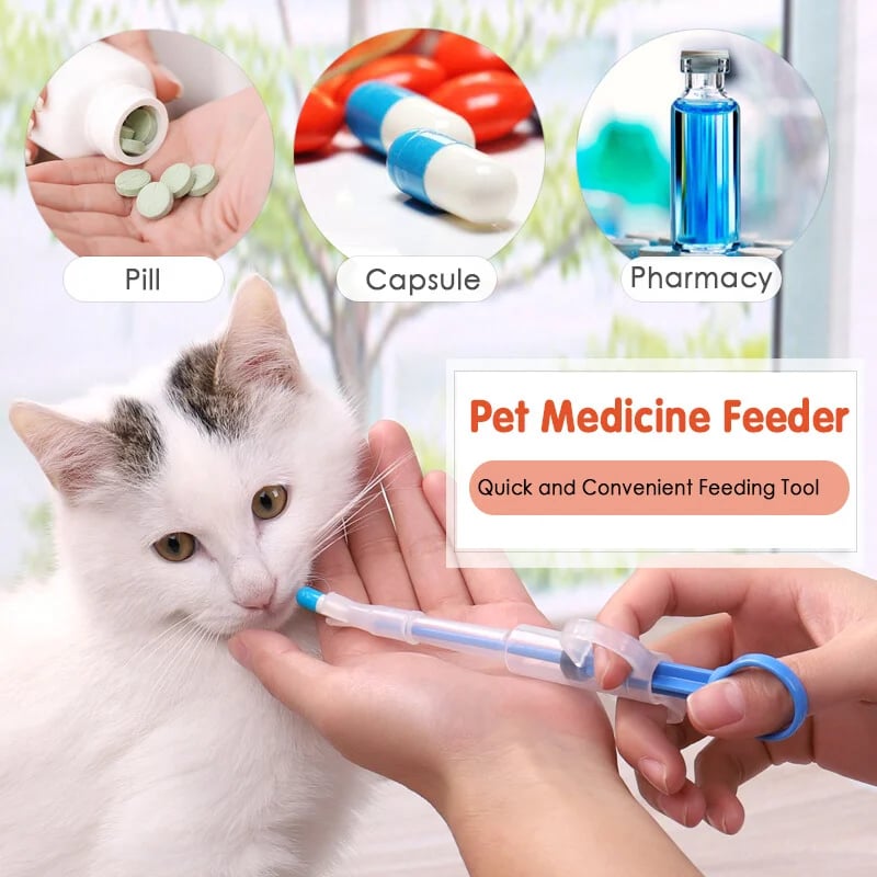 🐾 2-in-1 Pet Pill & Liquid Medicine Feeder for Dogs & Cats 💉